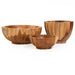 Scalloped Teakwood Medium Bowl collection