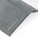 Teal Grey Suede Journal w/ Organic Cotton Paper: Large closeup
