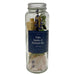 Jar filled with palo santo, stones, lavender, and eucalyptus.