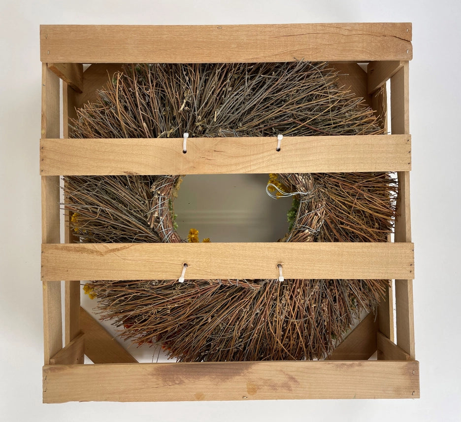Orange Artichoke Wreath