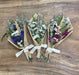 Petite Floral and Eucalyptus 12" Bouquet: Purple Floral collection