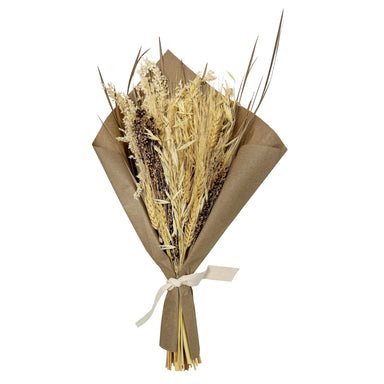 Grains bouquet in natural and dark brown.