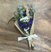 Petite Floral and Eucalyptus 12" Bouquet: Purple Floral