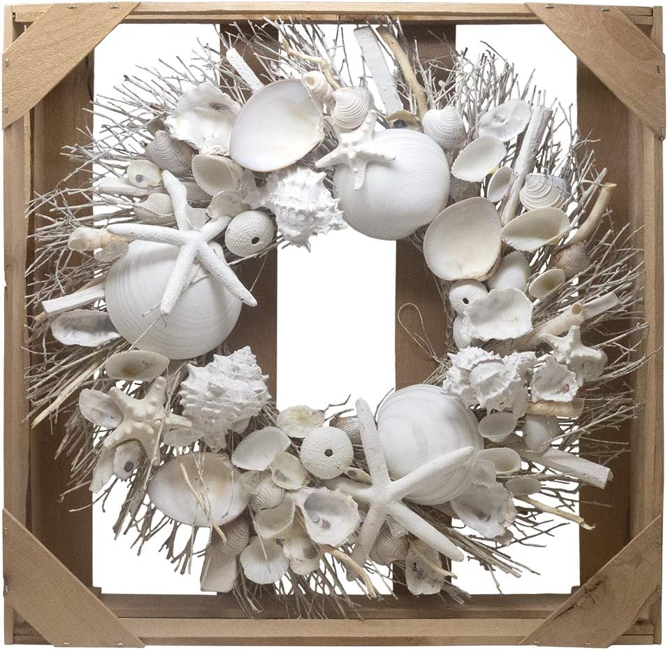 White Sands Coastal Seashell Wreath