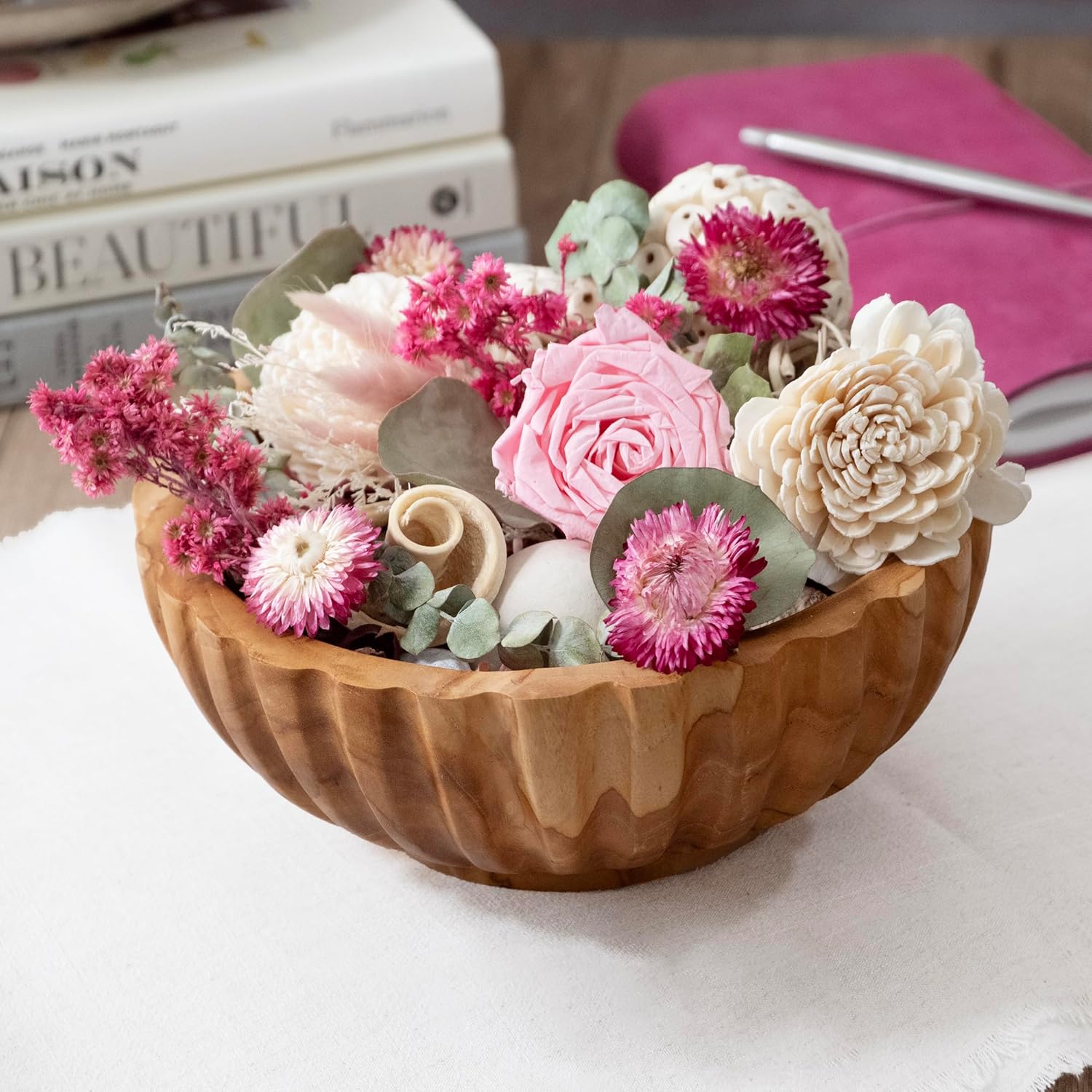 Pink Preserved Natural Rose Fragrance Potpourri