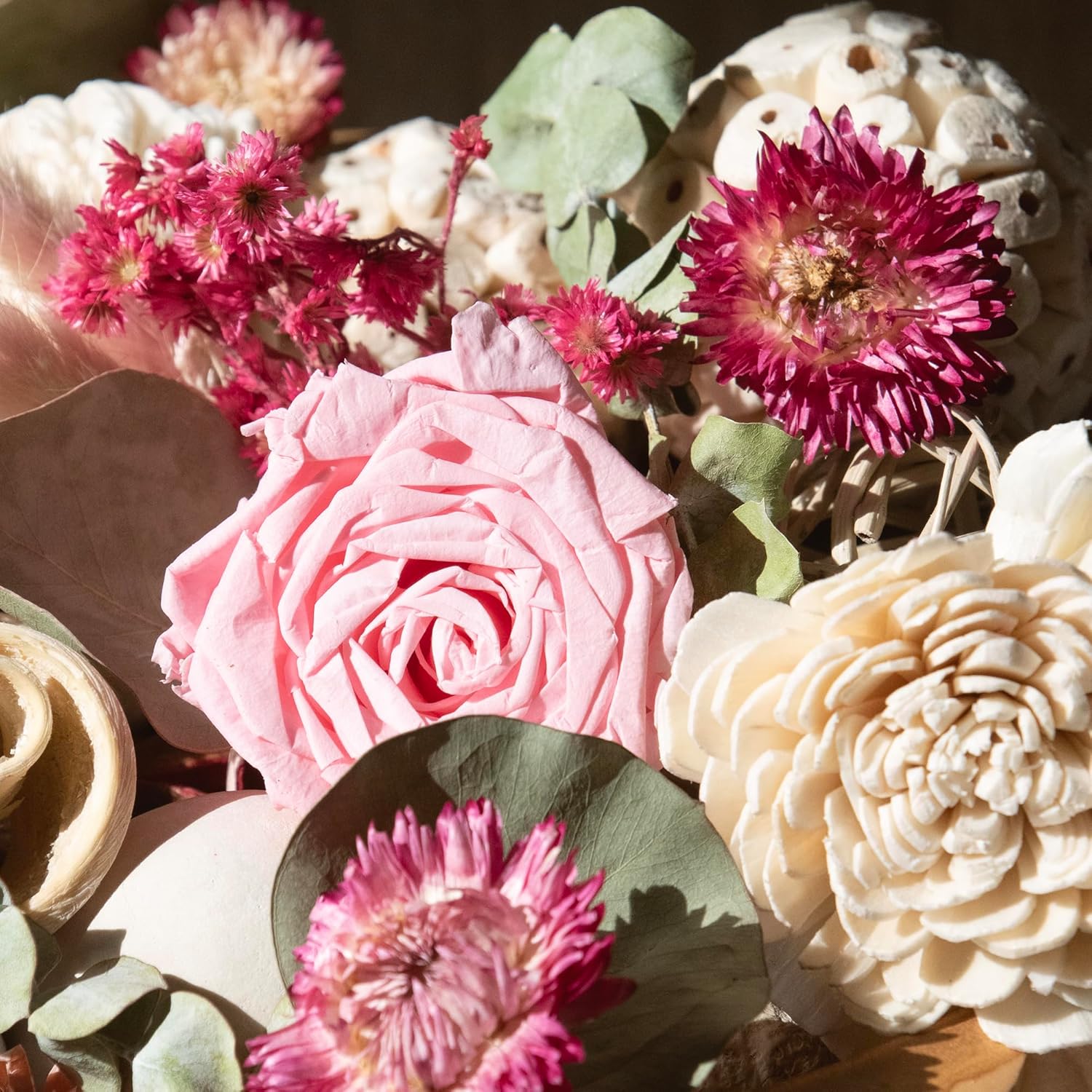 Pink Preserved Natural Rose Fragrance Potpourri