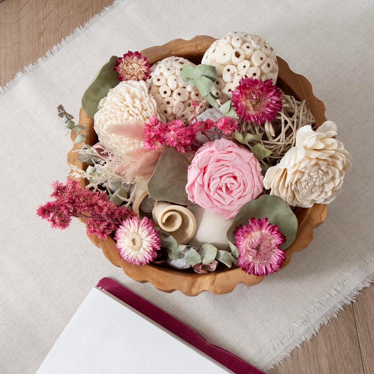 Pink Preserved Natural Rose Fragrance Potpourri