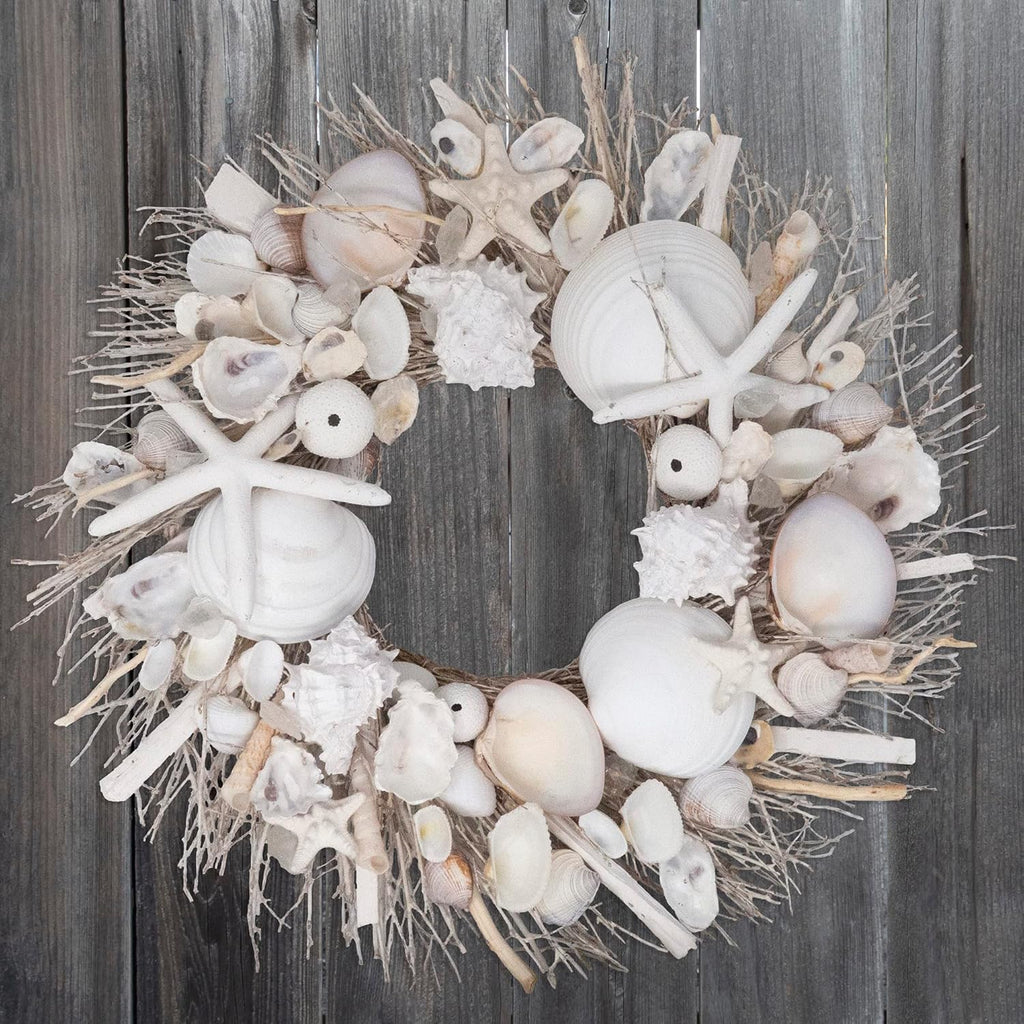 White Sands Coastal Seashell Wreath — Andaluca Home