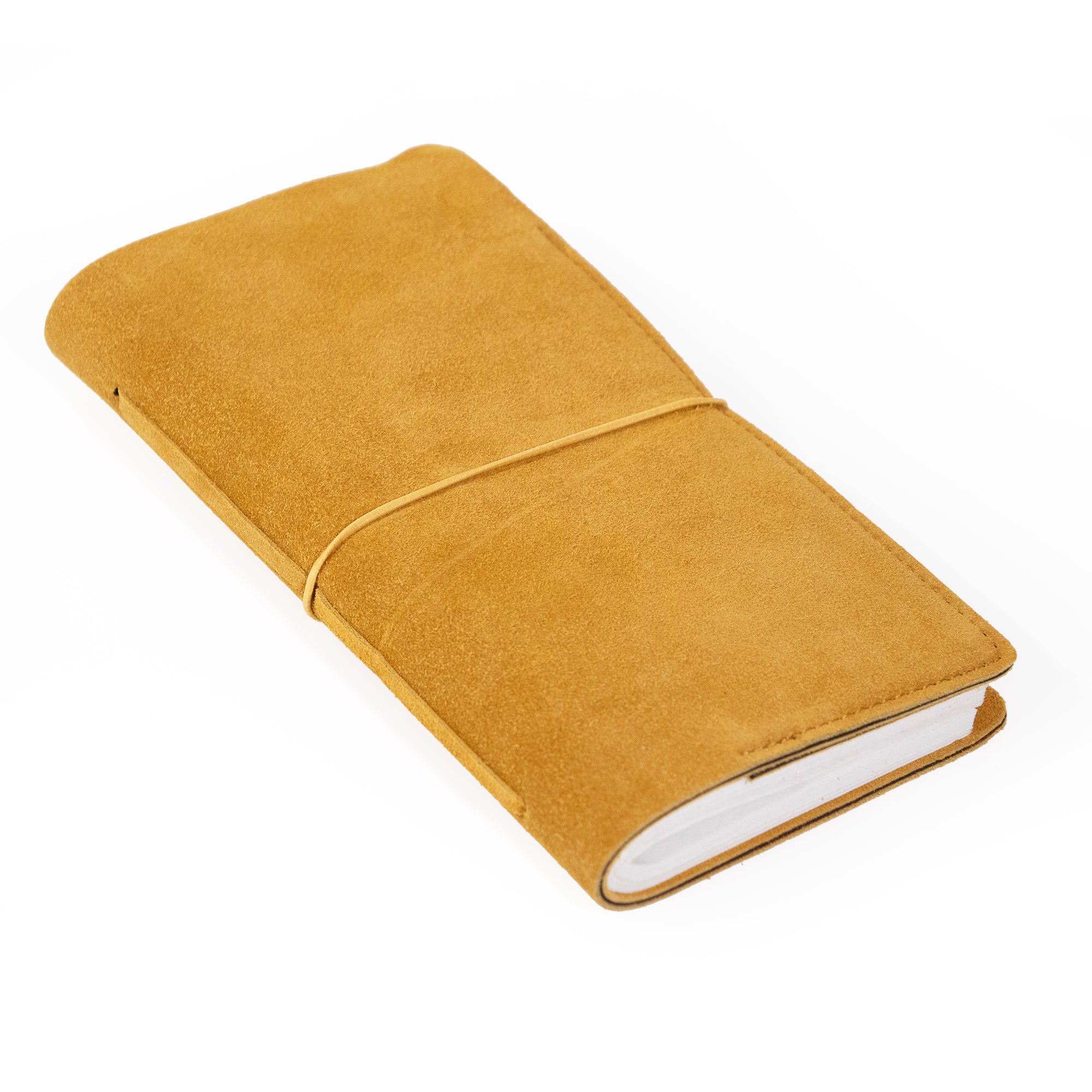 Dijon Yellow Suede Journal W/ Organic Cotton Paper:  Small