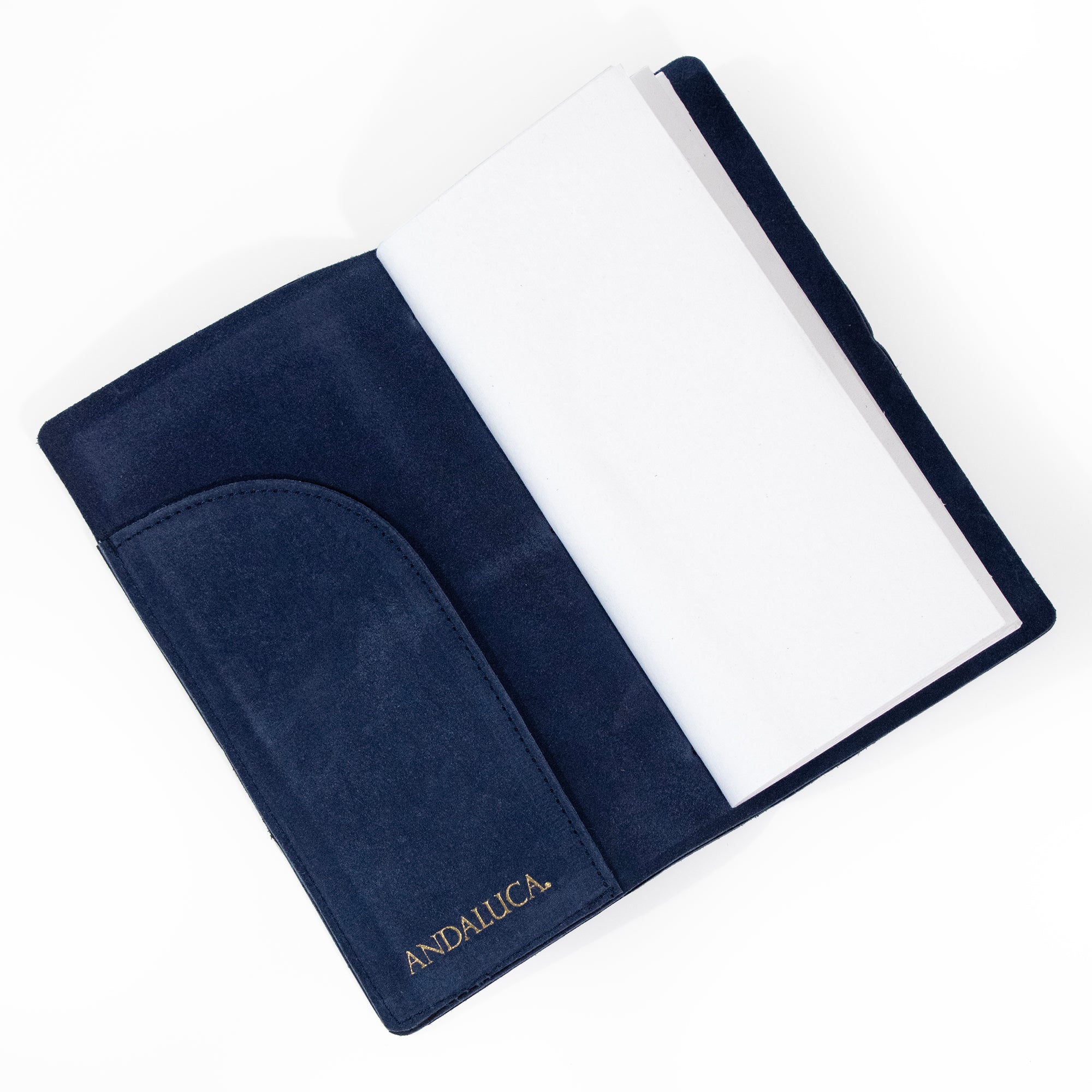 Royal Blue Suede Journal W/ Organic Cotton Paper:  Small