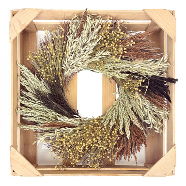 Natural grain wreath