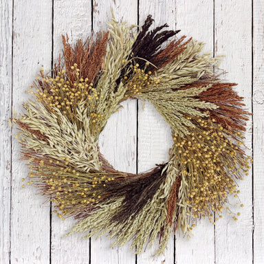 Natural grain wreath