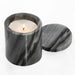 Black Marble Candle Cup with Lid