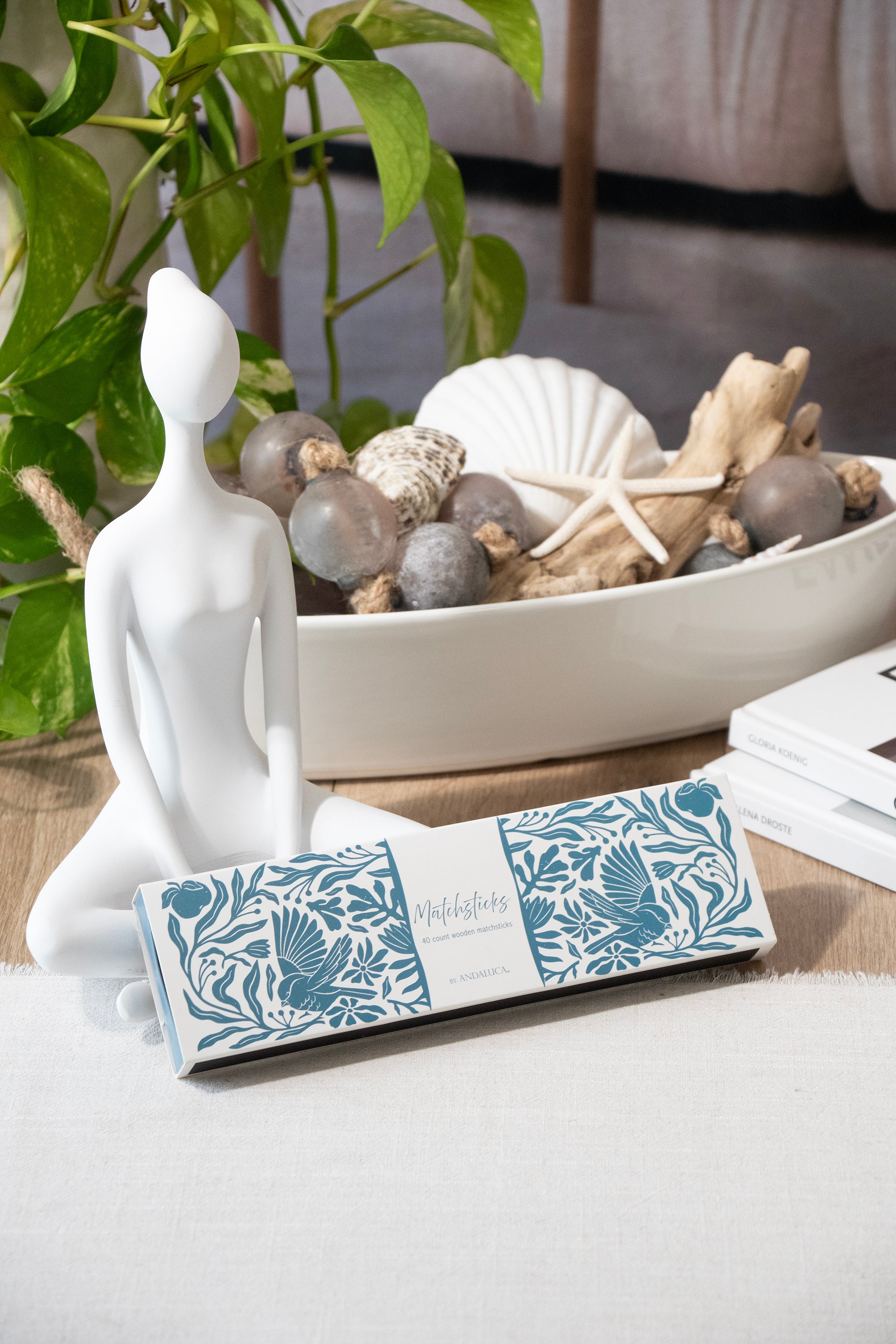 Decorative Box of Matches: Blue