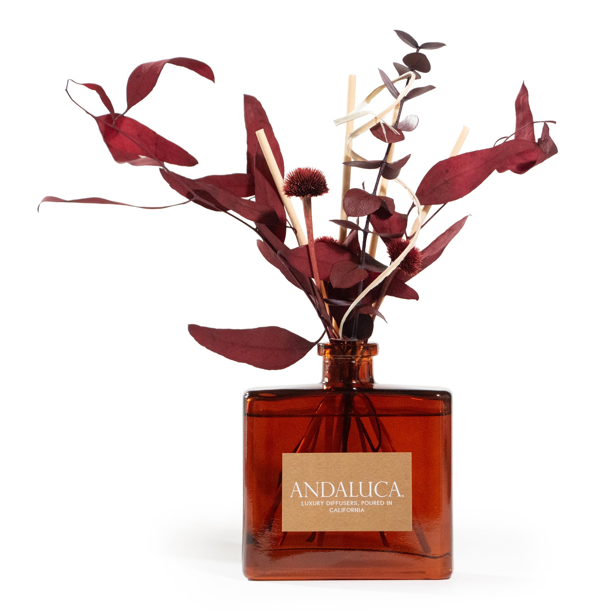 Burgundy Red Eucalyptus Floral Fragrance Diffuser