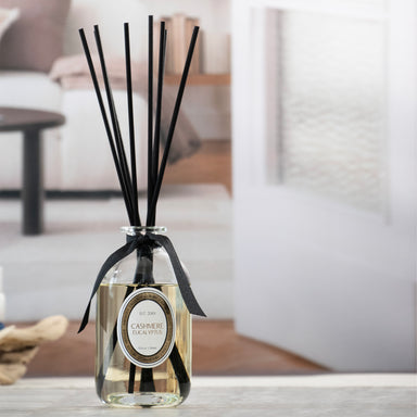 Cashmere Eucalyptus Diffuser, in use, room setting.