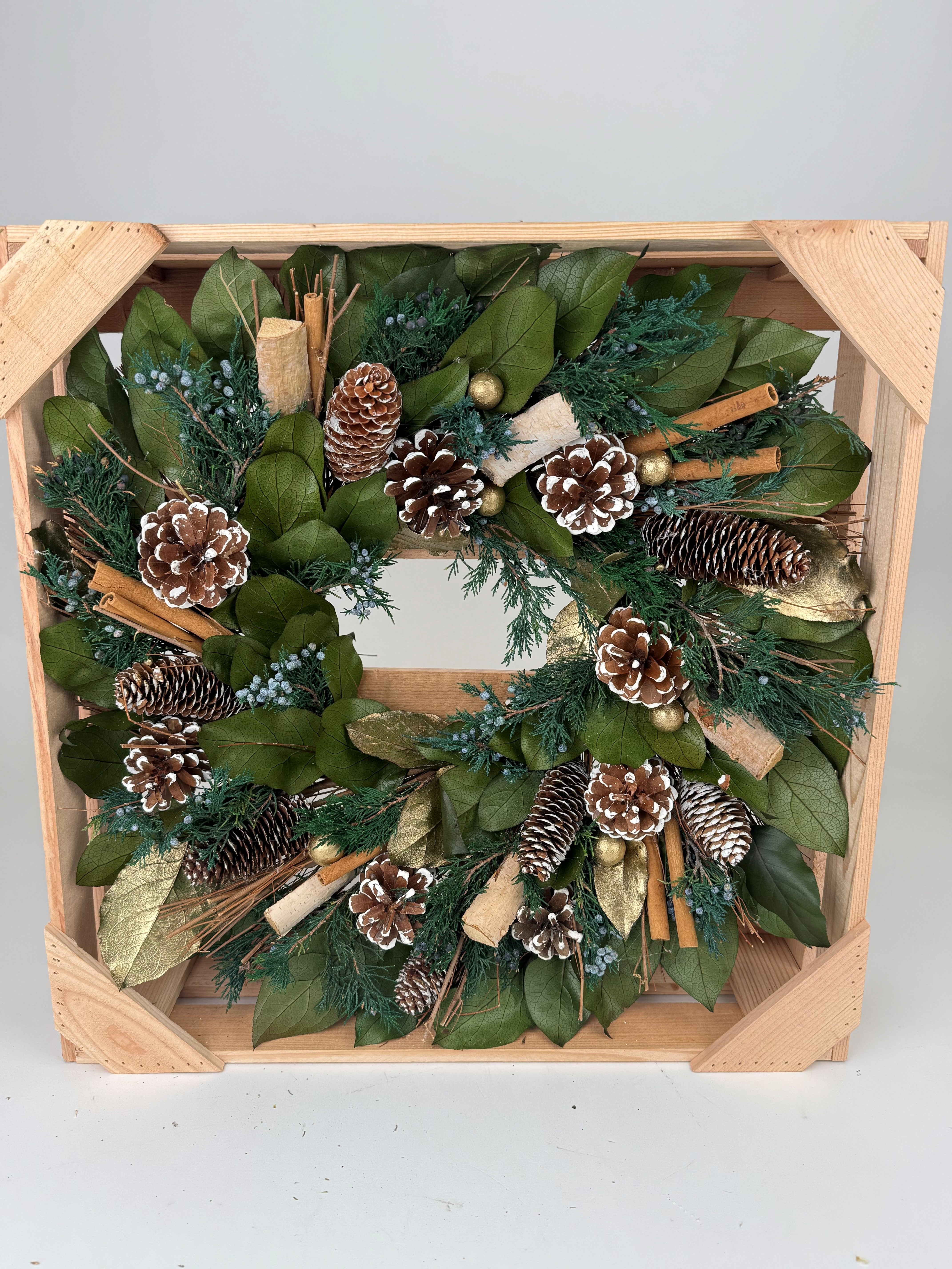 Evergreen Pine Wreath 19inch