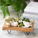 Gardens of Bali Potpourri in a wood standing tray.