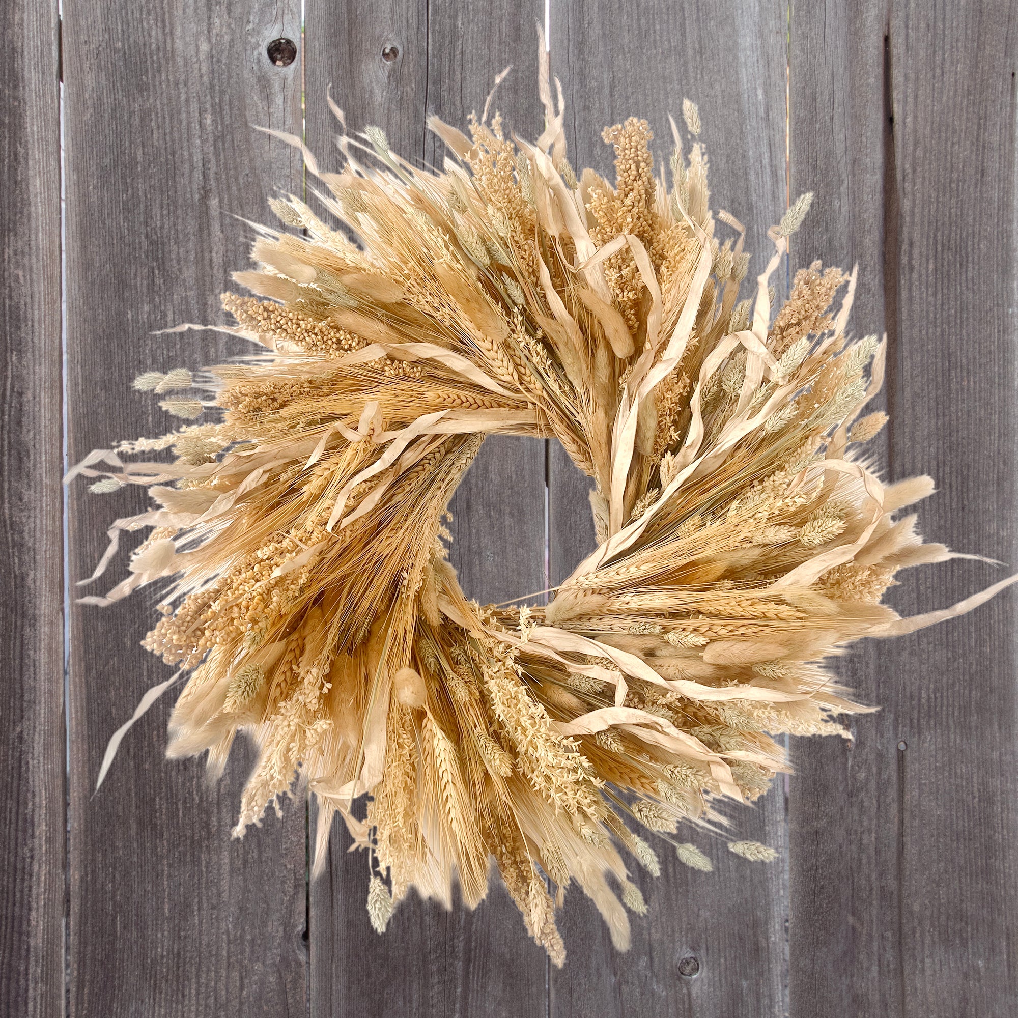 Golden Grains Wreath