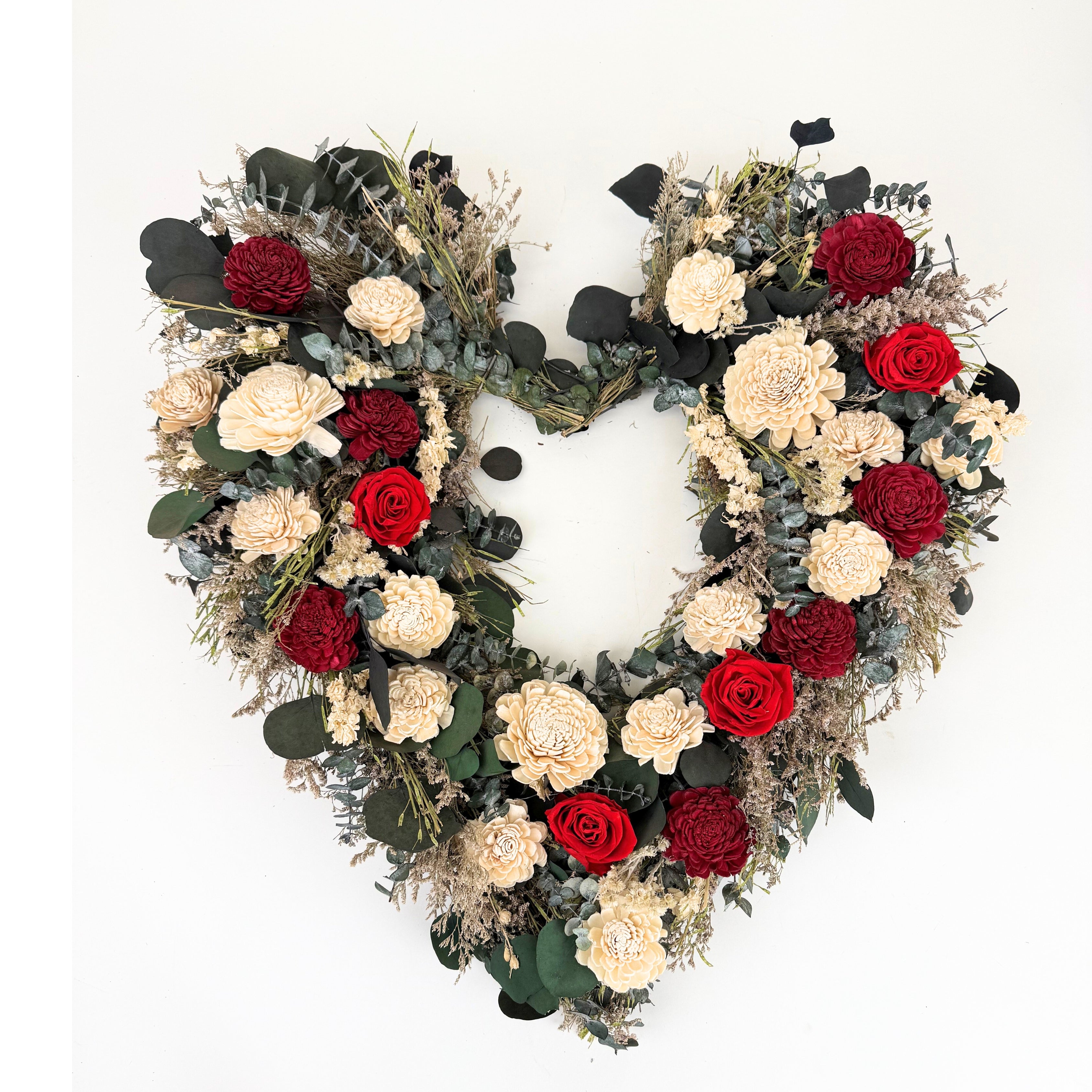 ANDALUCA Heart Rose Wreath