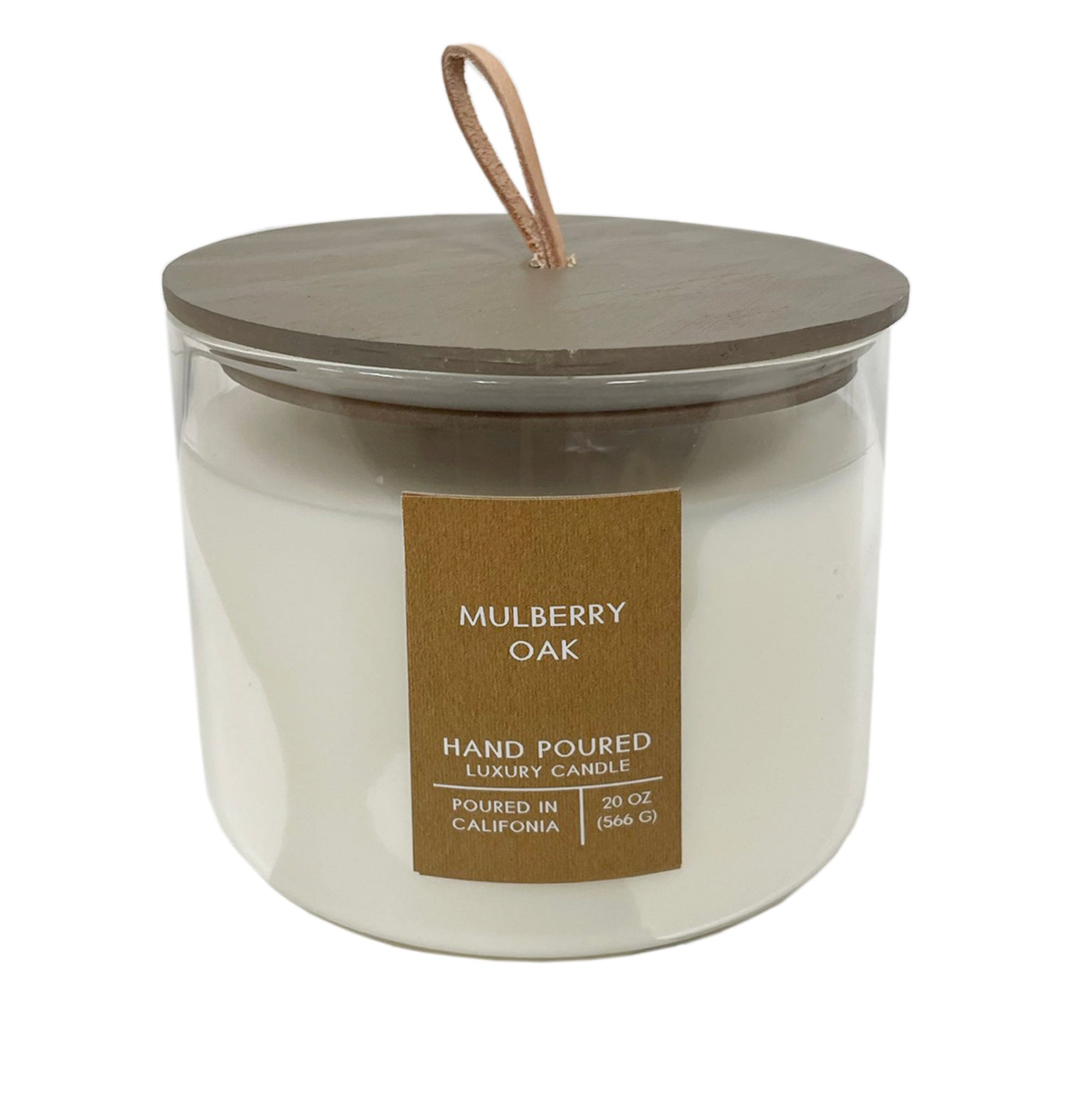 Mulberry Oak Botanical Tie 20 oz. Candle with Lid