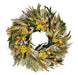 Yarrow & Sage Wreath against white background