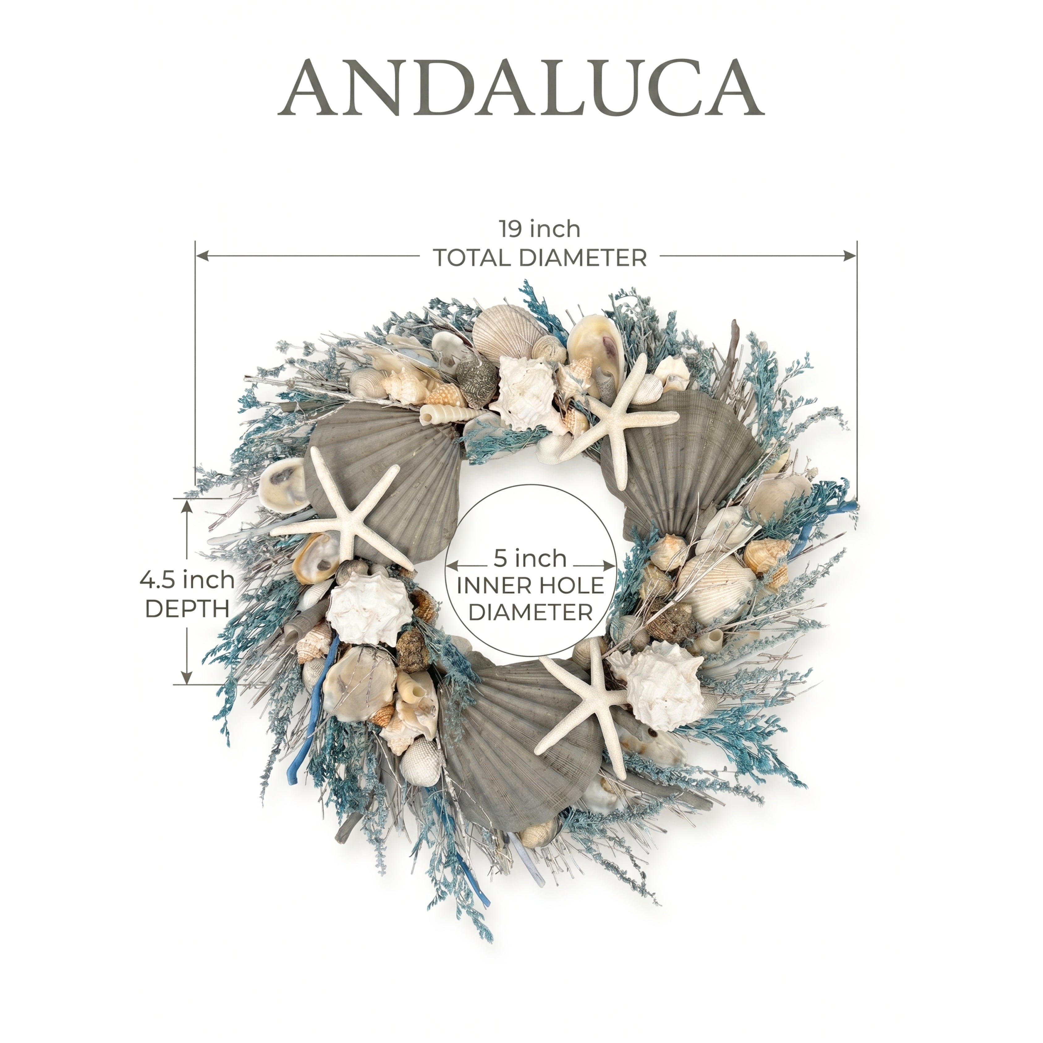 La Jolla Coastal Wreath 19inch