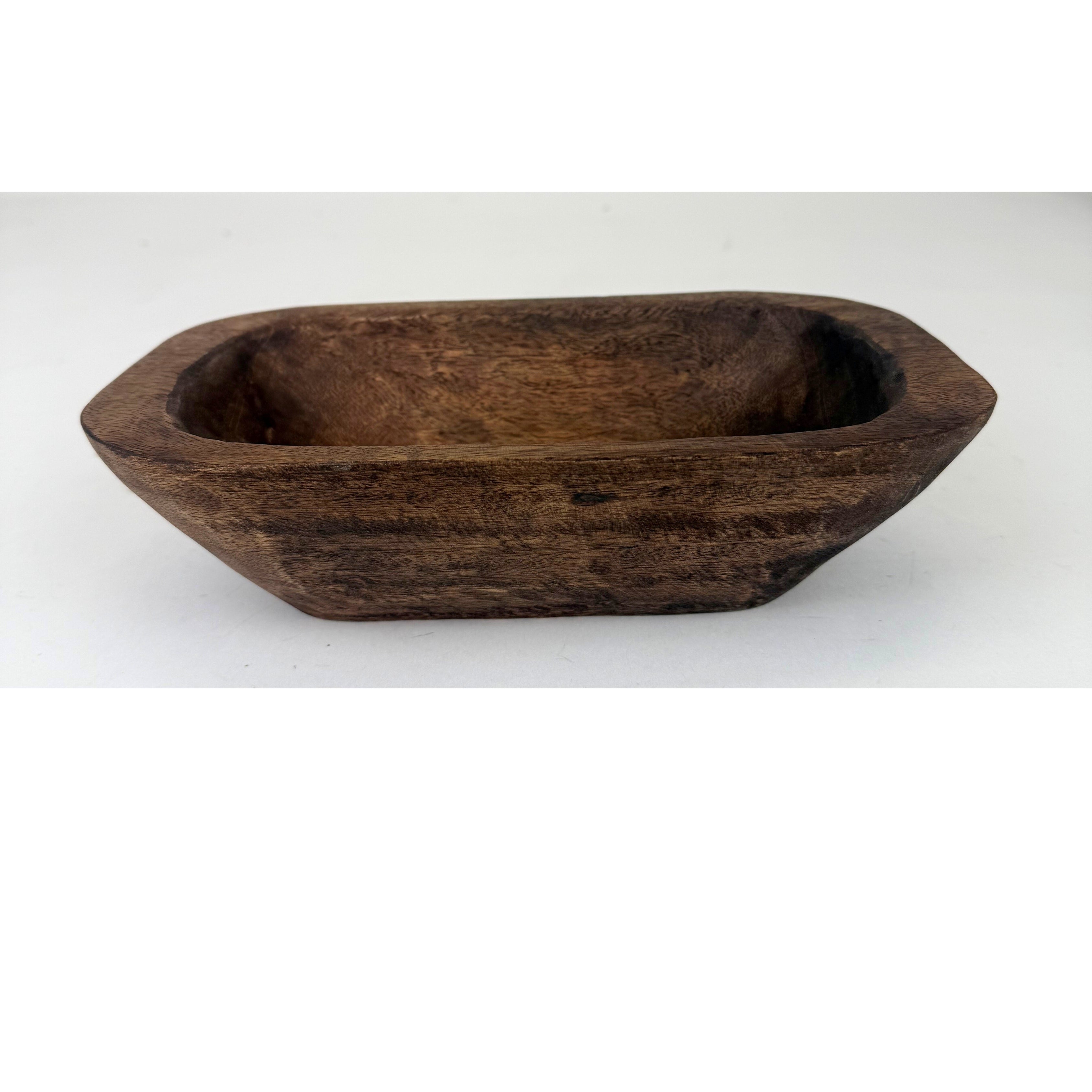 Rectangular Mango Wood Dough Bowl