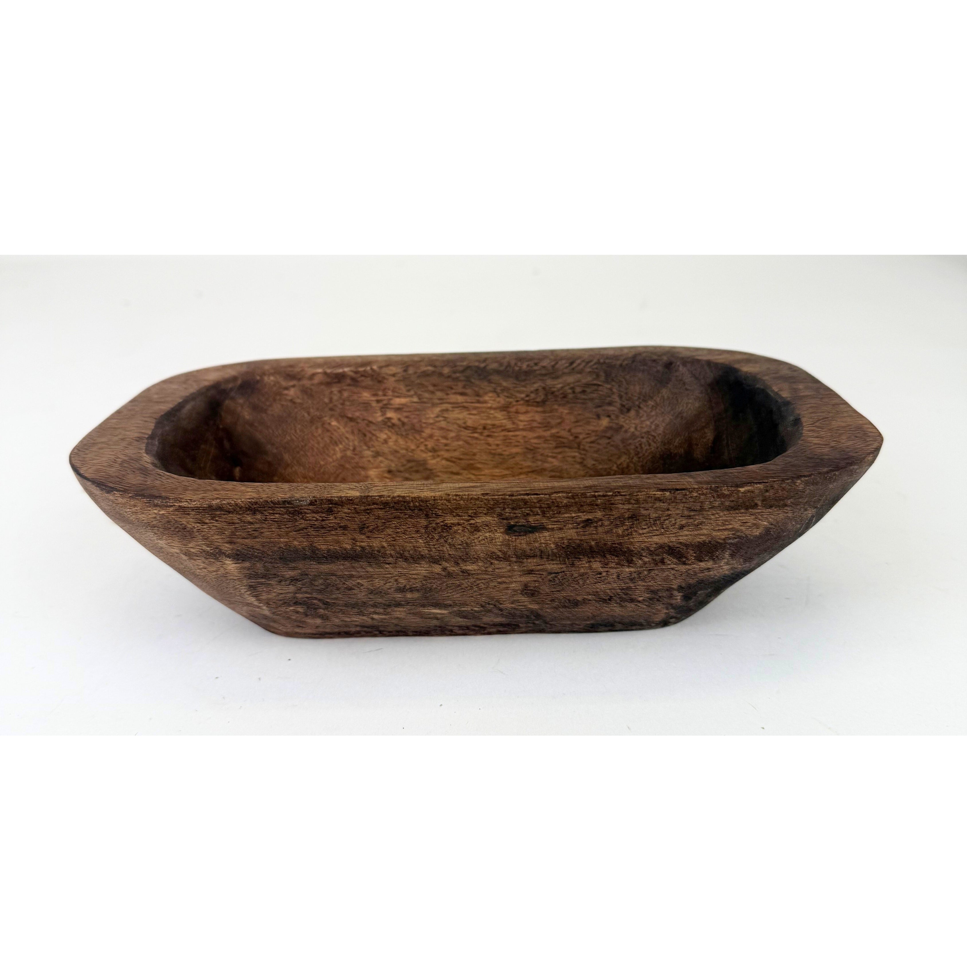 Rectangular Mango Wood Dough Bowl