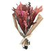 Merlot Burgundy bouquet with preserved euc and variety of florals botanicals 