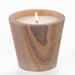 Travertine candle cup.