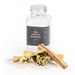 Contents of the Palo Santo & Yellow Flower Smudging Jar Set, displayed in front of the empty jar.
