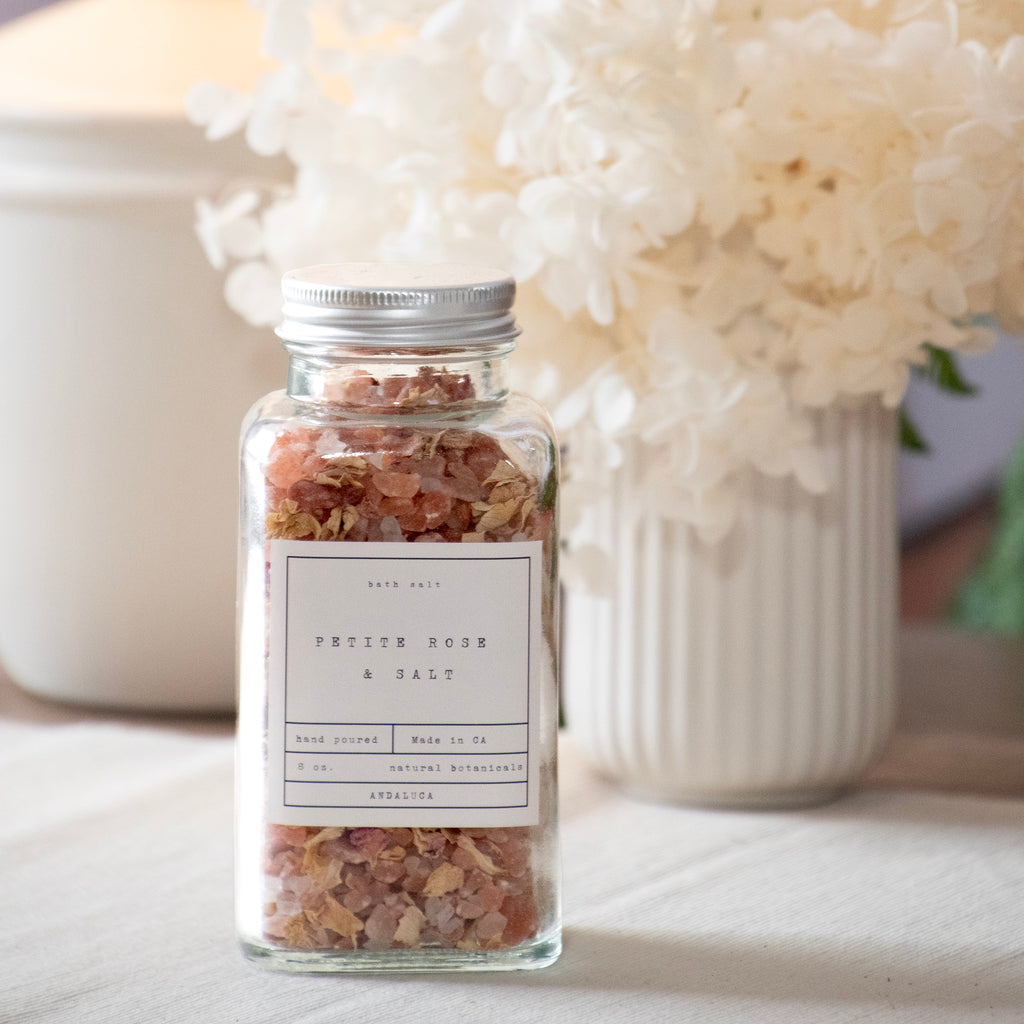 Petite Rose Petal Bath Salt — Andaluca Home
