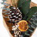 Petite Winter 12" Bouquet: Orange Slice & Baby Eucalyptus closeup