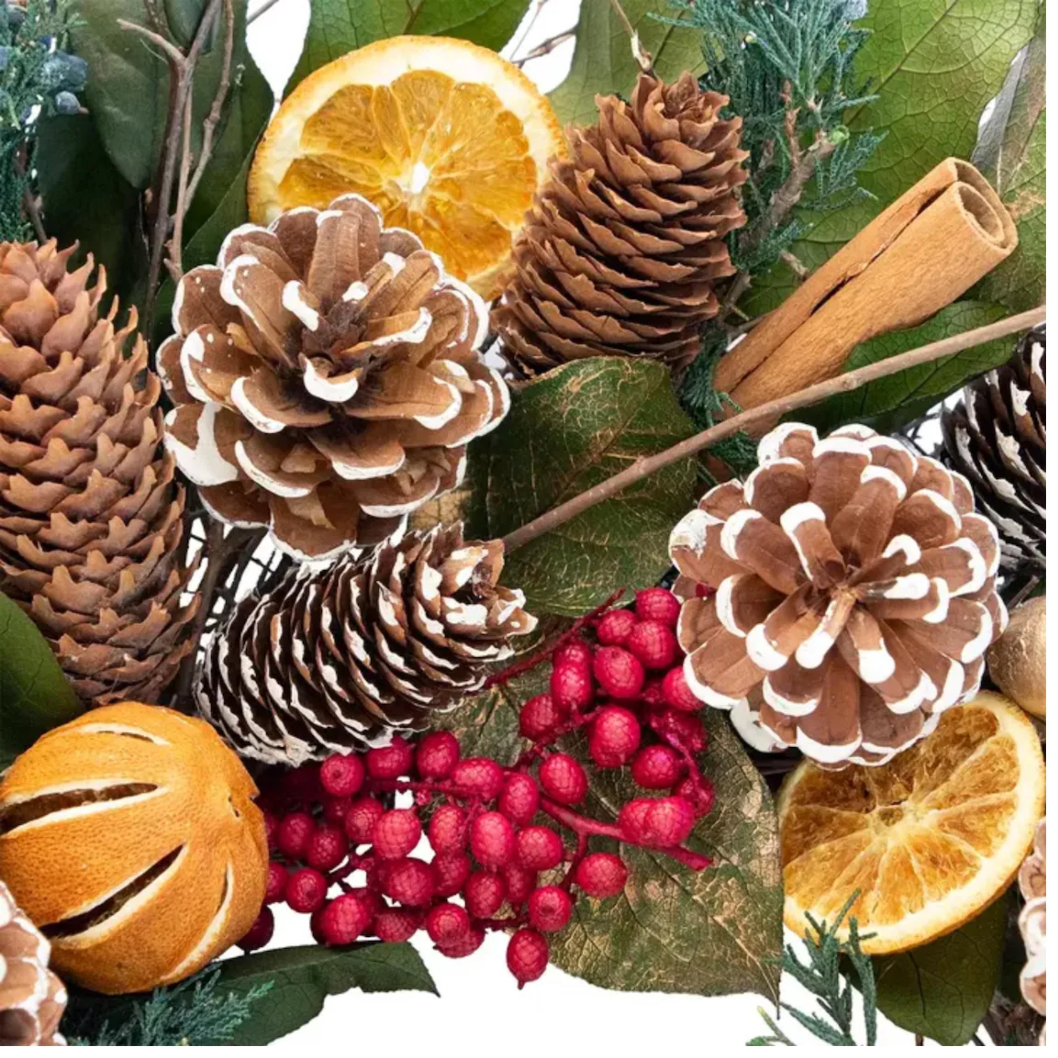 Pomegranate Citrus Spice Wreath 24inch