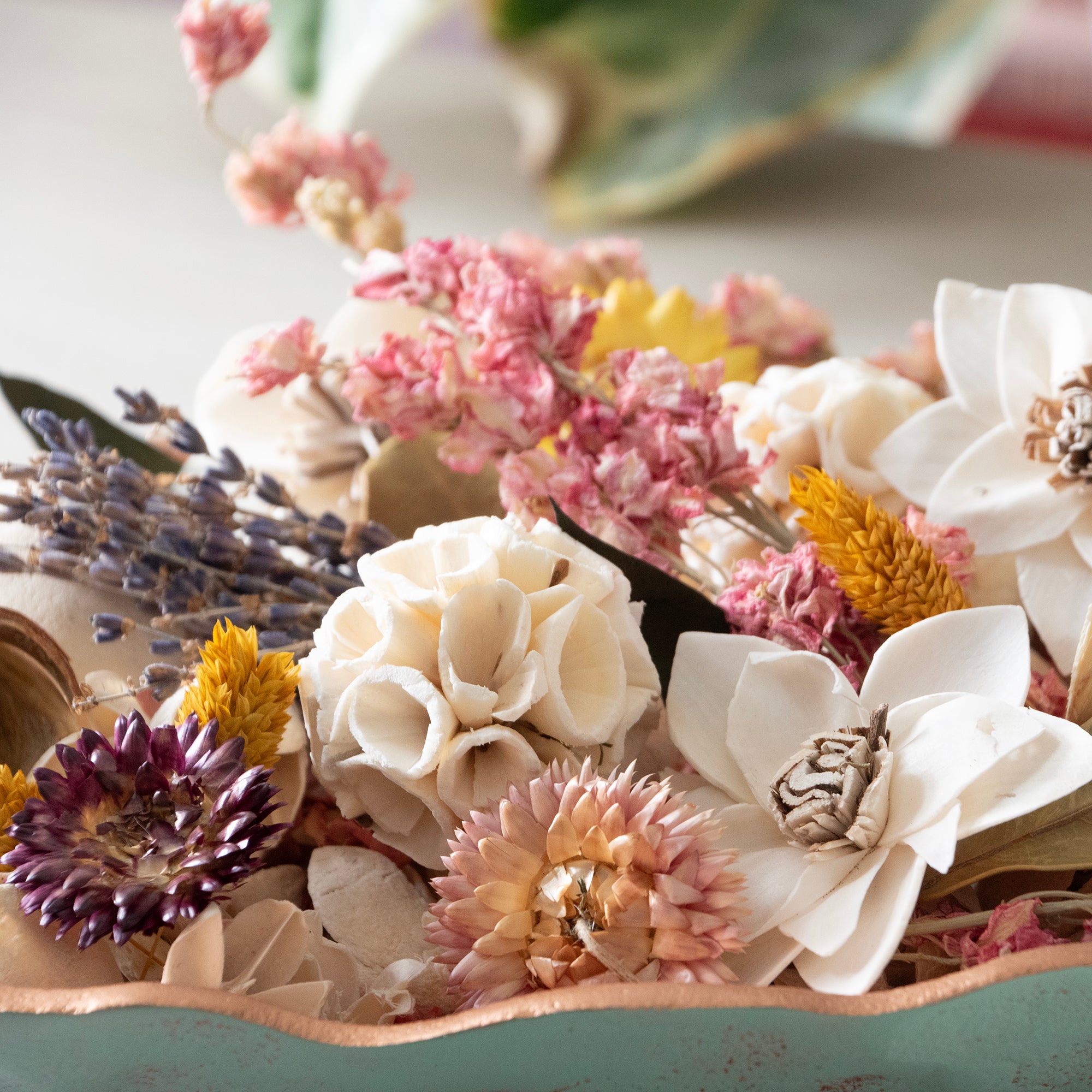 Close up of Secrets of Spring Potpourri in a bowl.