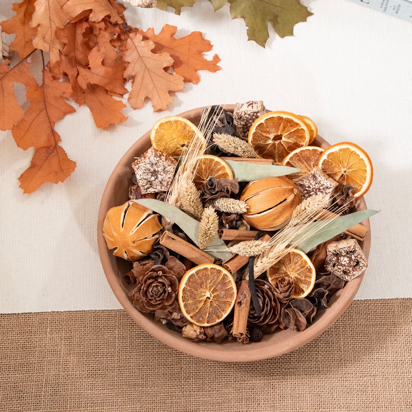 Fall potpourri in kraft bag.