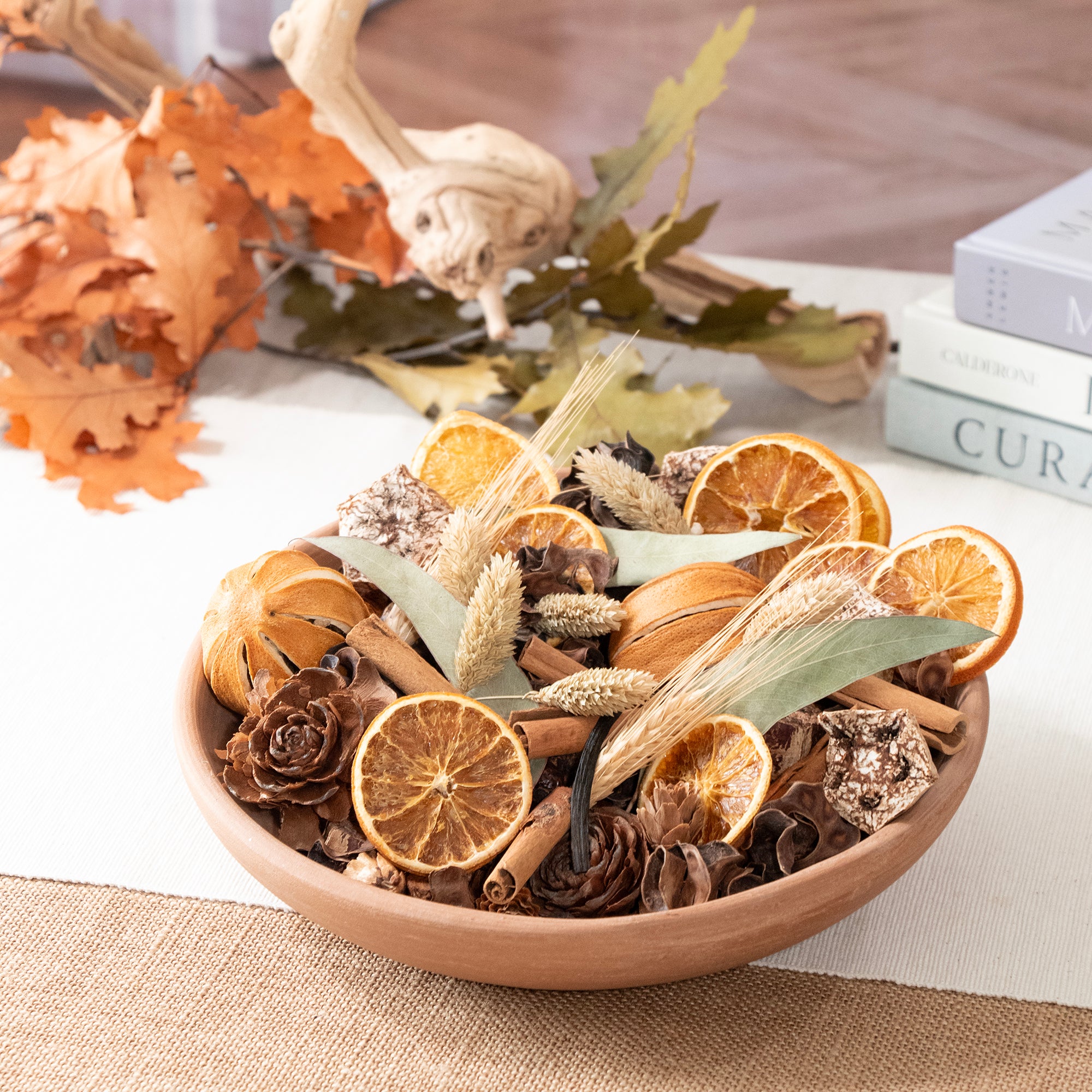 Fall potpourri in kraft bag.