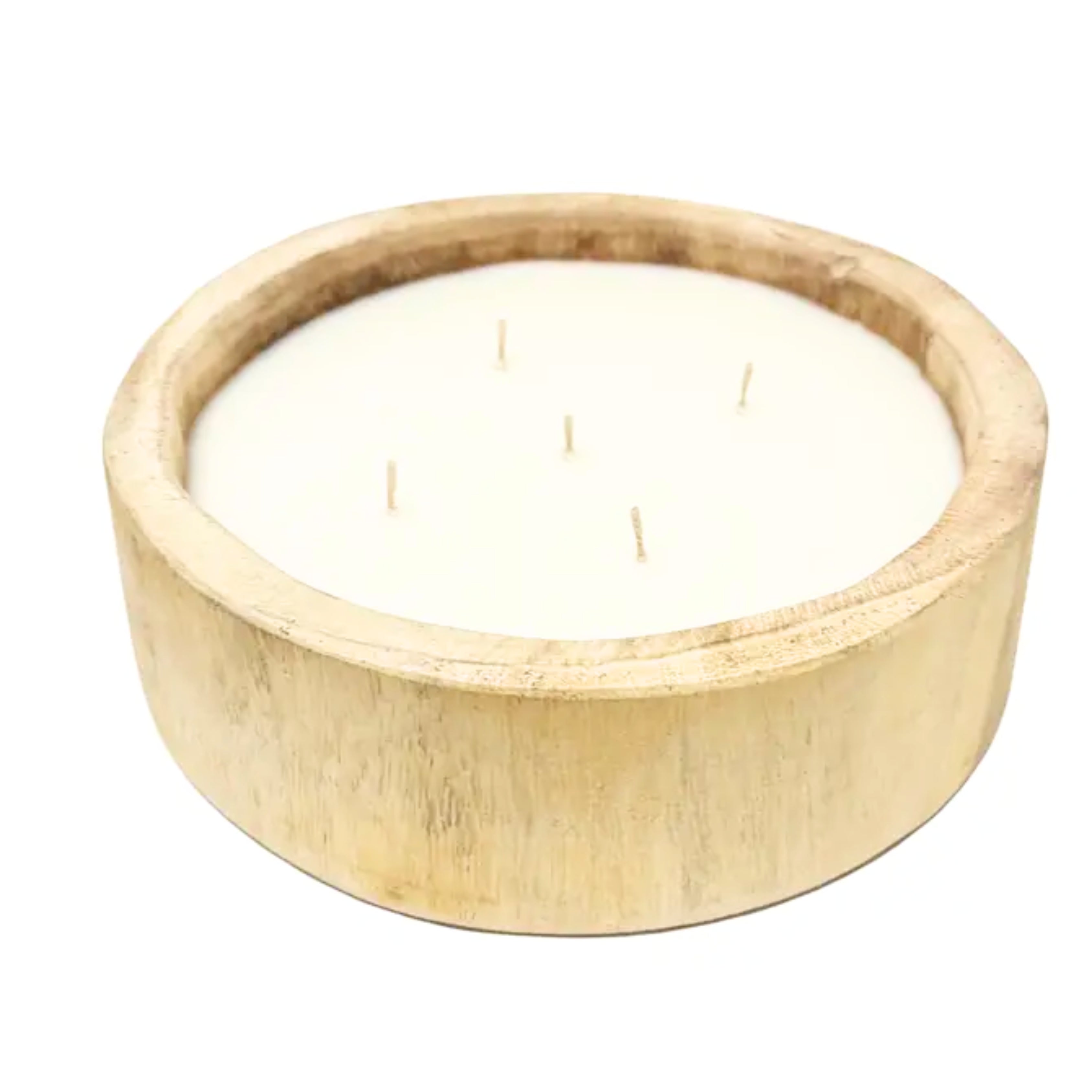 Paulownia Wood Candle Palo Santo Scent 9.5inch Round