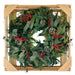 Snow Pinecone Holiday Wreath in storage crate