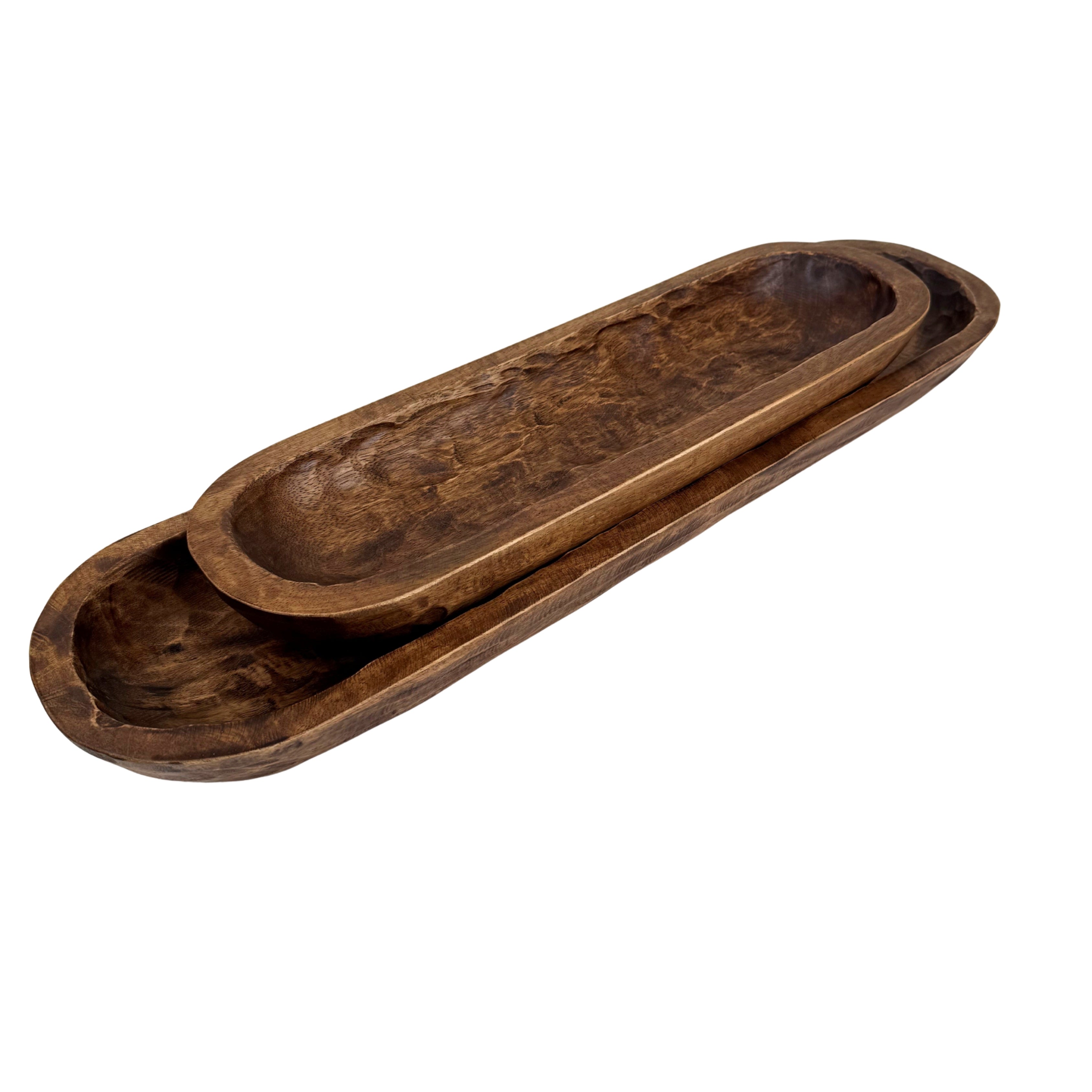 Mango Wood Long Bowls