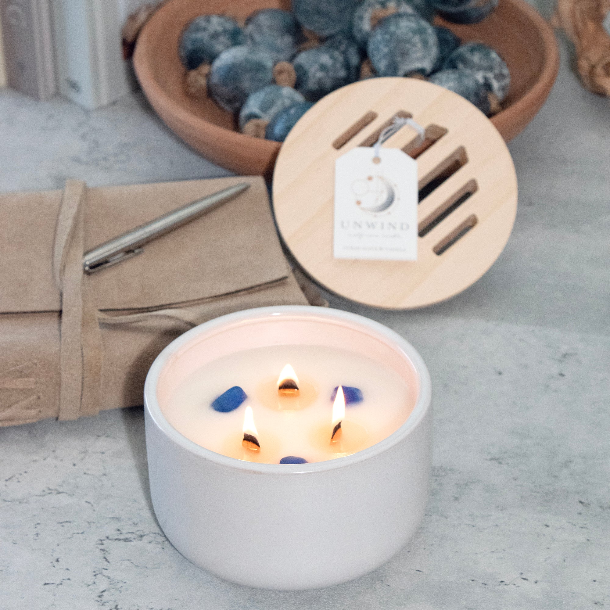 UNWIND: Ocean Wave & Vanilla Candle