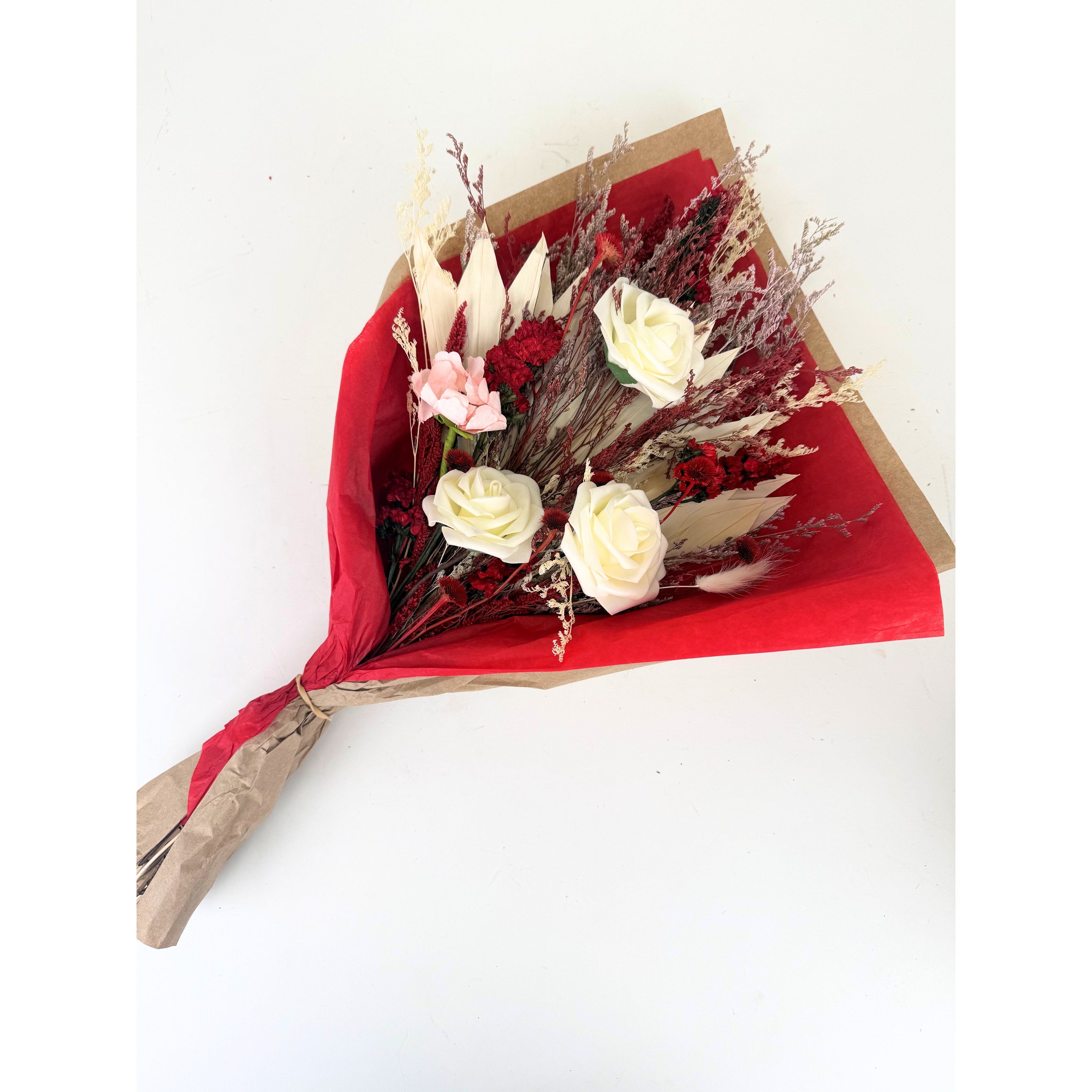 ANDALUCA Red Rose Valentine Floral Bouquet