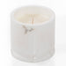 White marble candle cup. Product shot, on white background.
