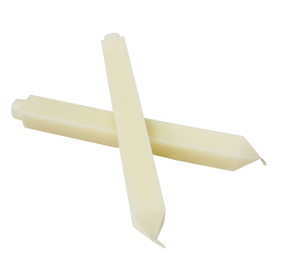 Ivory Square Taper Candles (Set of 2)