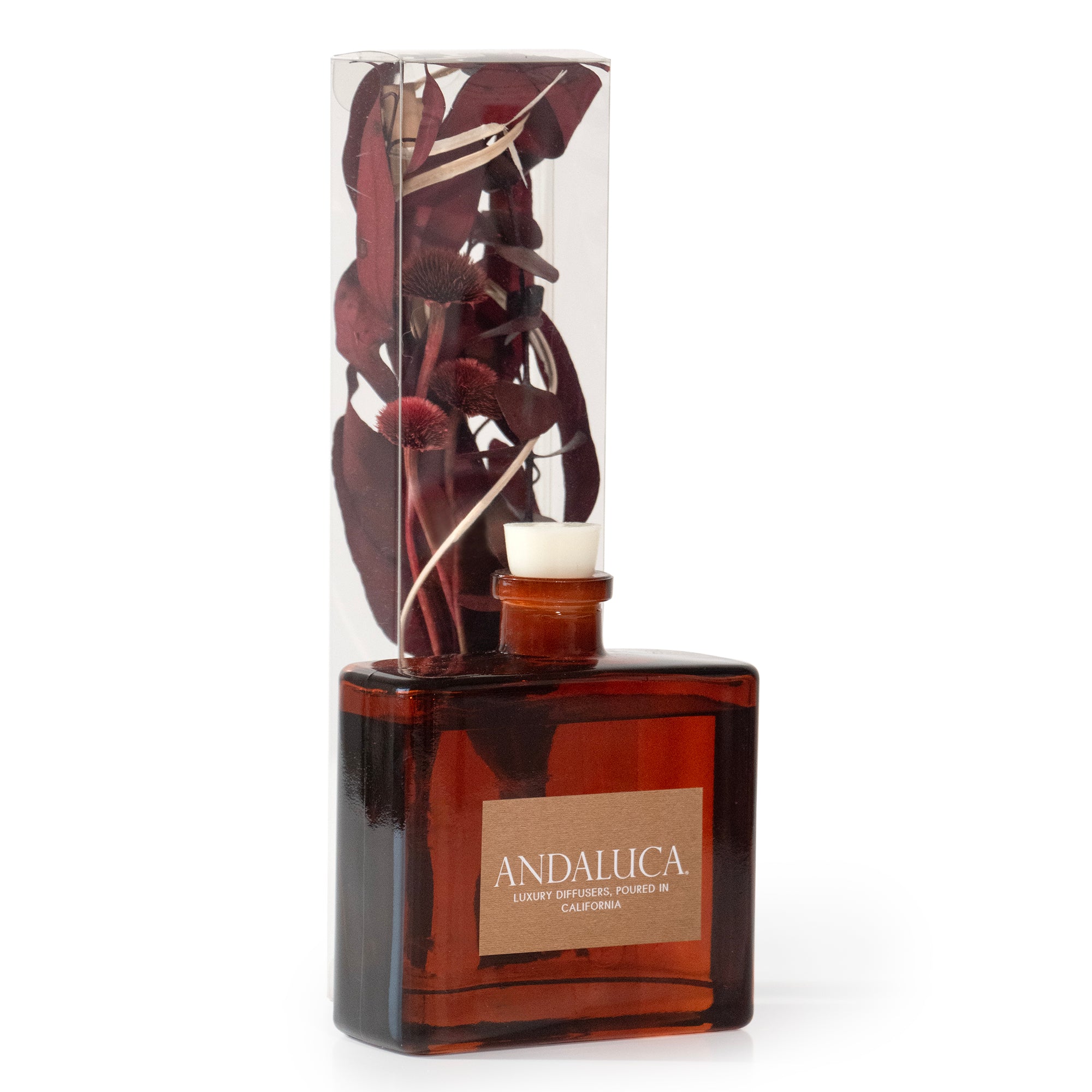 Burgandy Reed Diffuser Burgundy Red Eucalyptus Floral Fragrance Diffuser — Andaluca Home