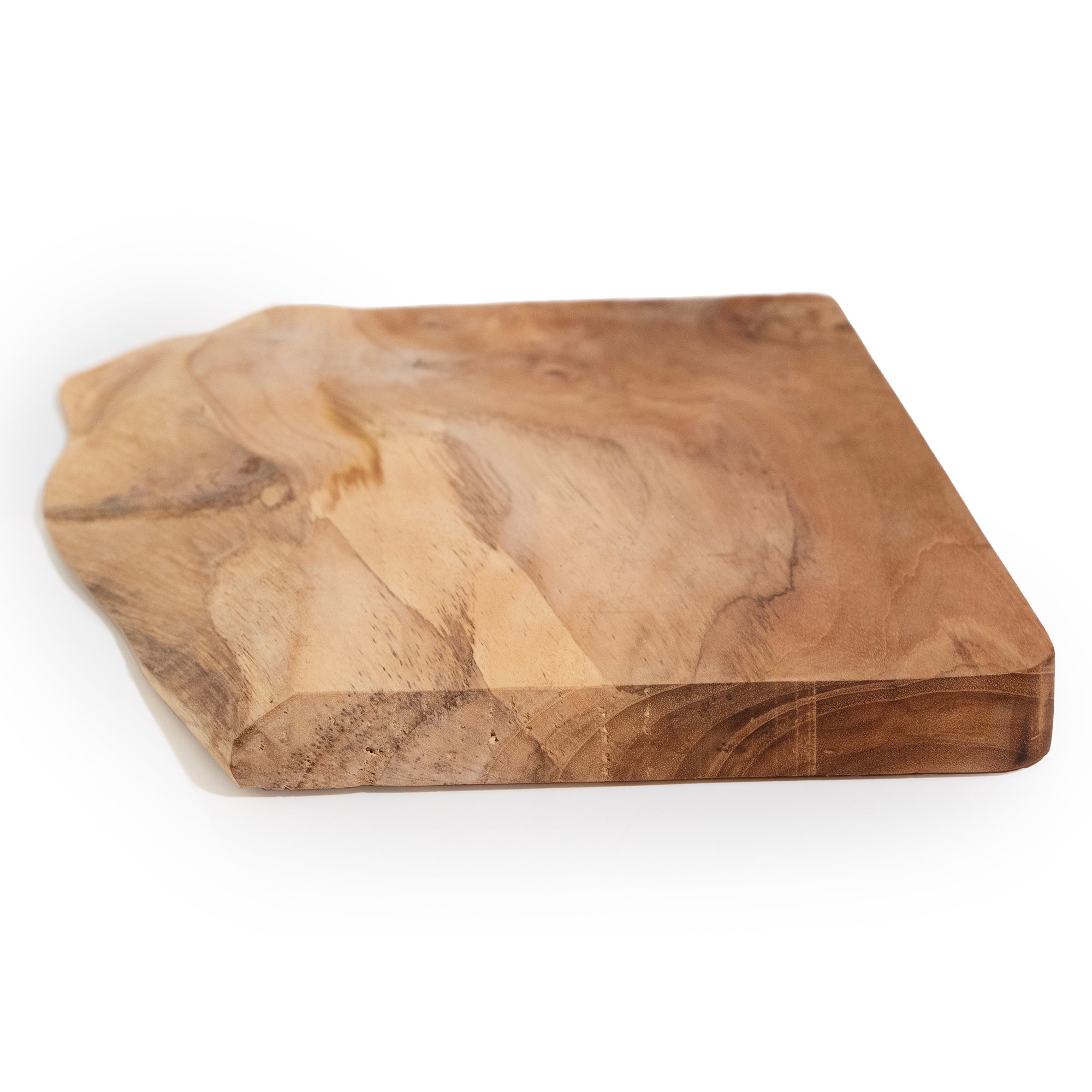 Live Edge Teak Slice Charcuterie Board: Small