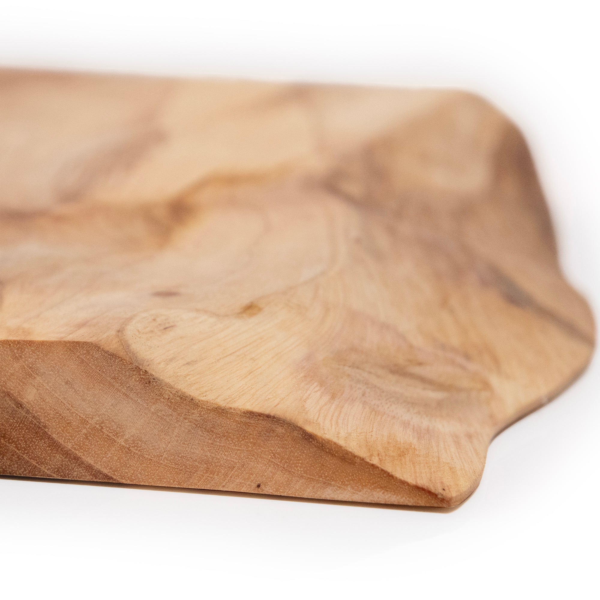 Live Edge Teak Slice Charcuterie Board: Small