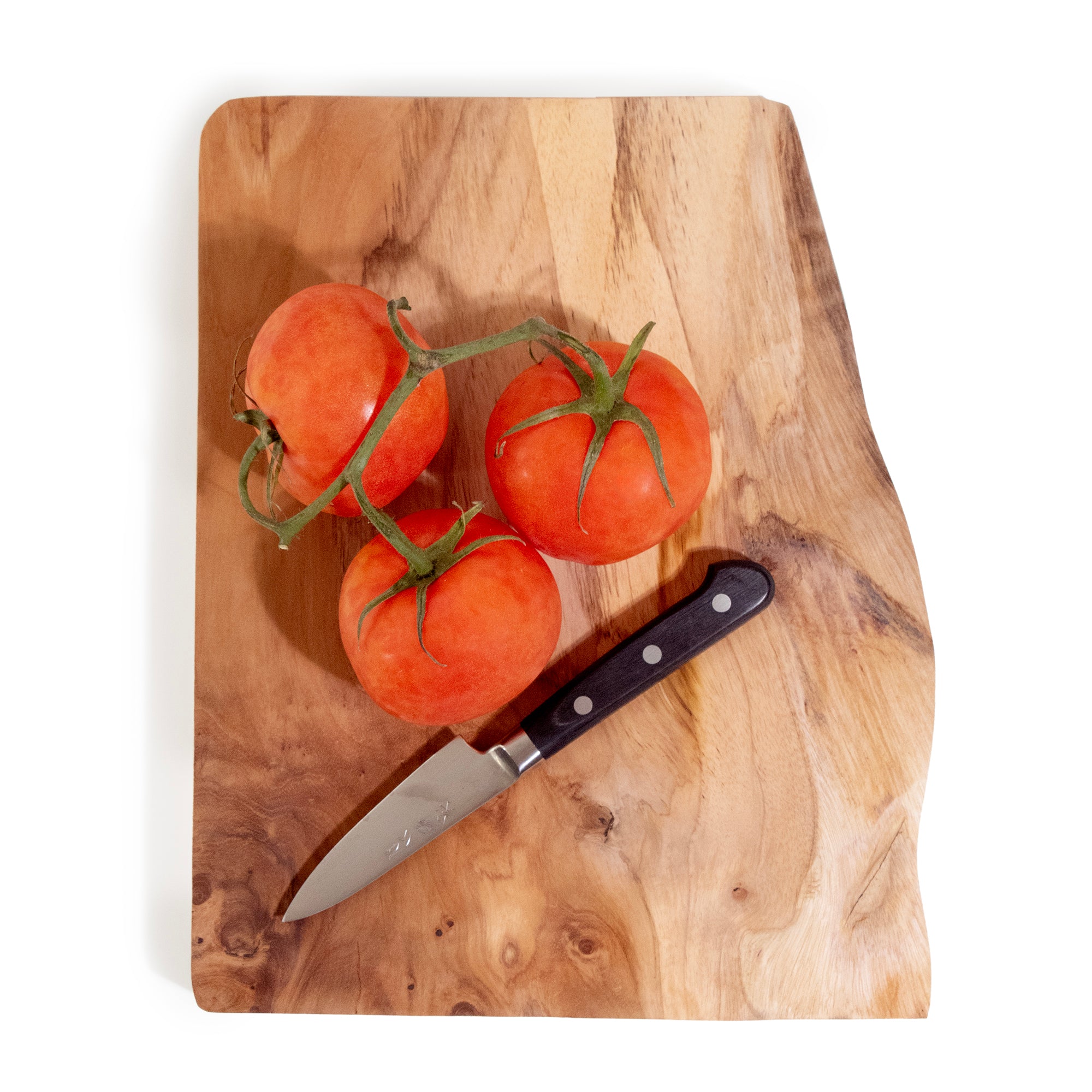 Live Edge Teak Slice Charcuterie Board: Small