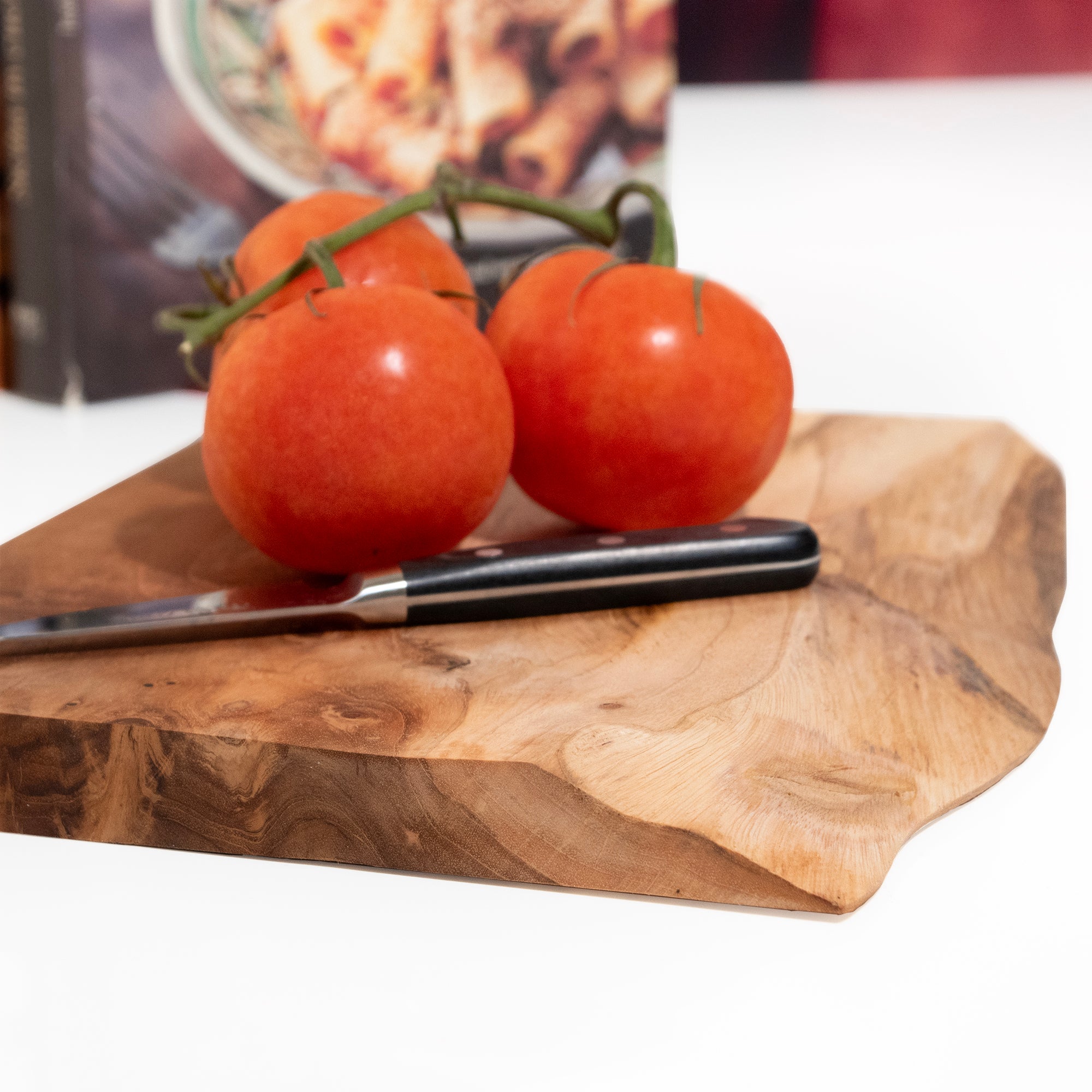 Live Edge Teak Slice Charcuterie Board: Small